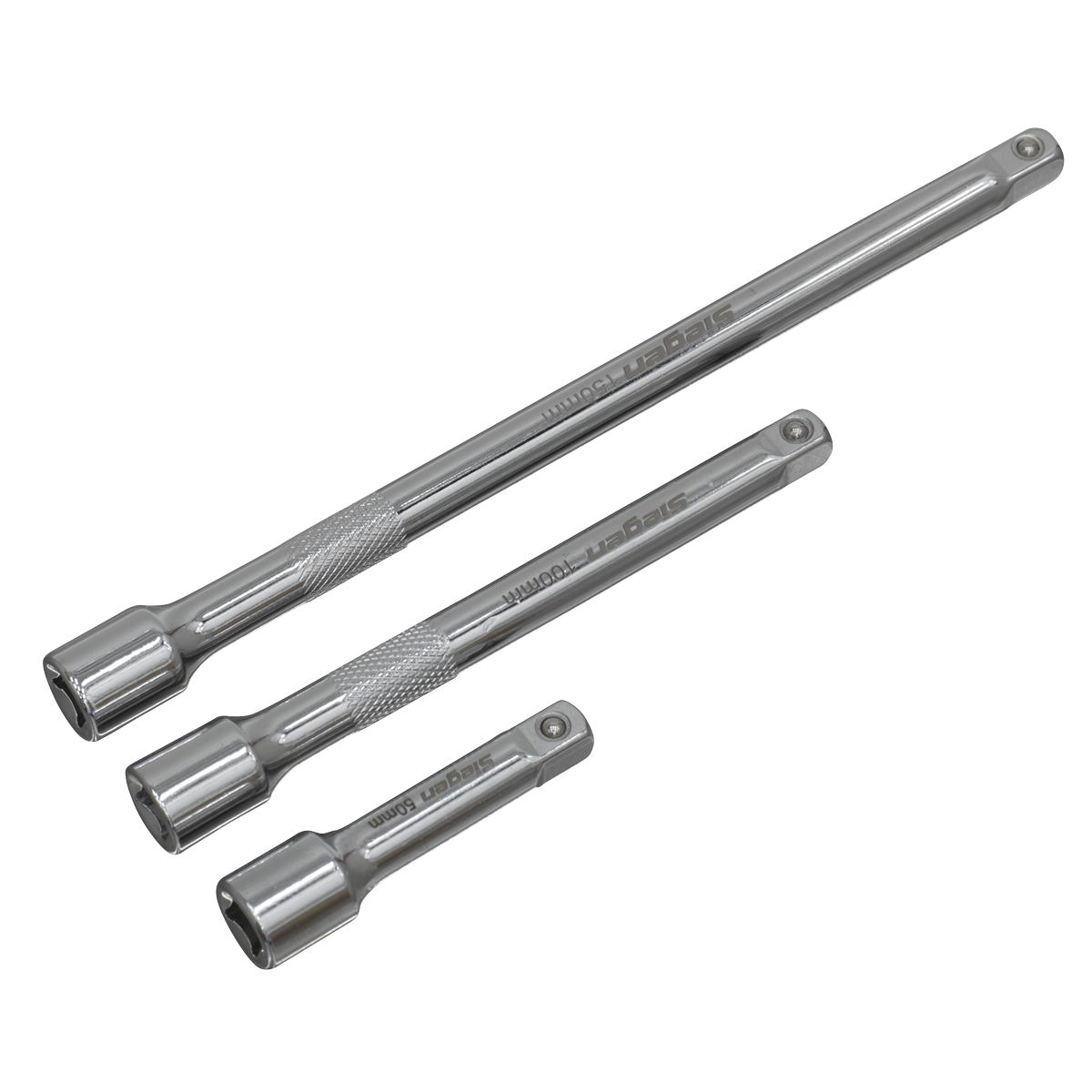 Sealey Extension Bar Set 3pc 1/4"Sq Drive S0718