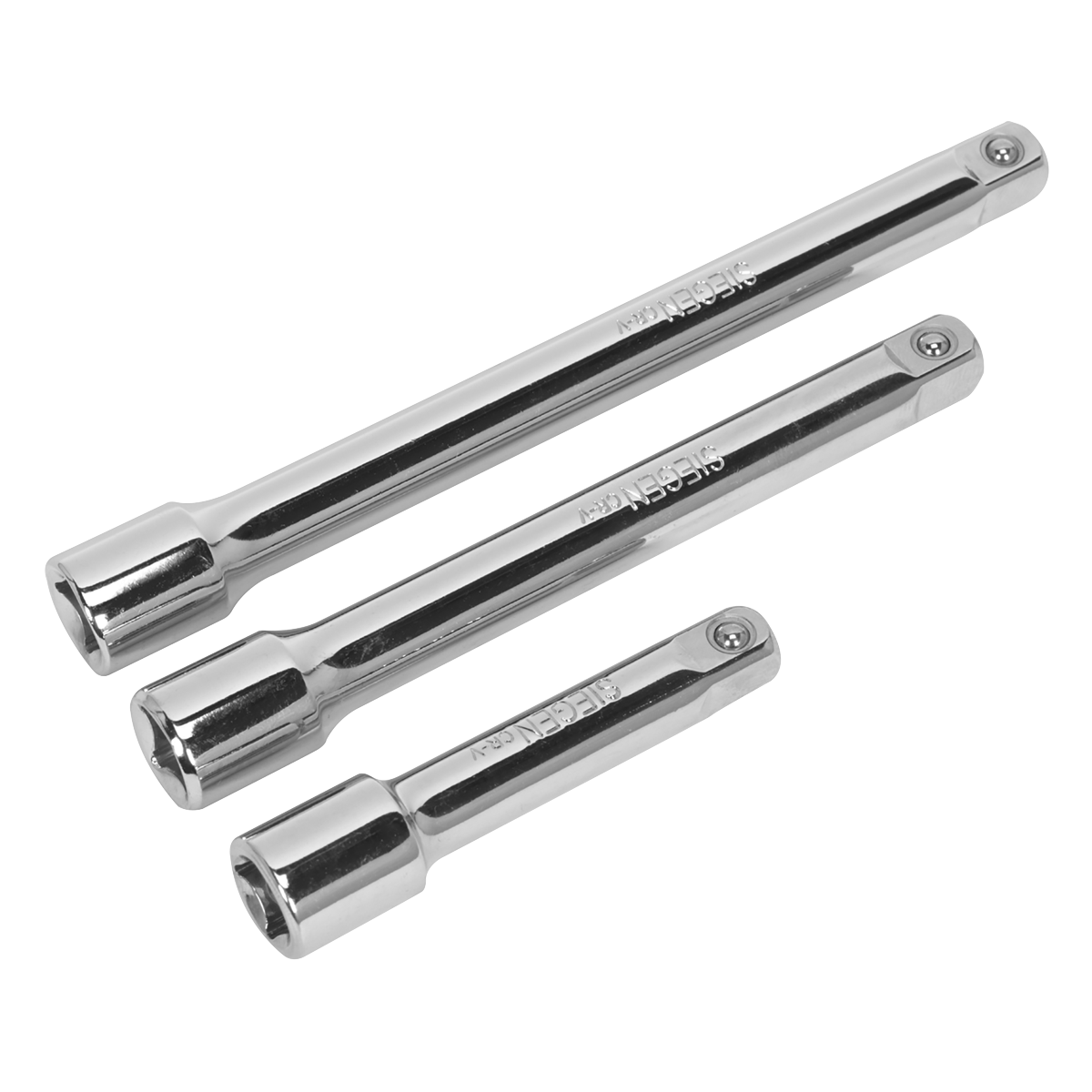 Sealey Extension Bar Set 3pc 3/8"Sq Drive S0719