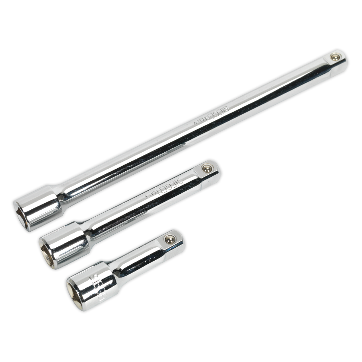 Sealey Extension Bar Set 3pc 1/2"Sq Drive S0720