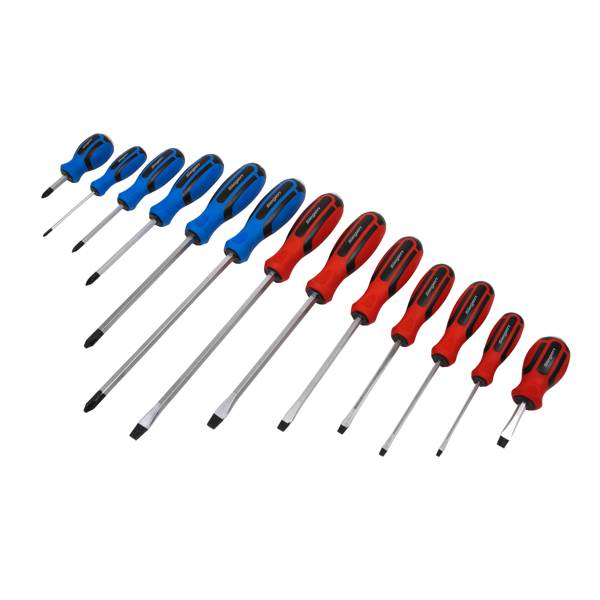 Sealey Screwdriver Set 13pc Hammer-Thru