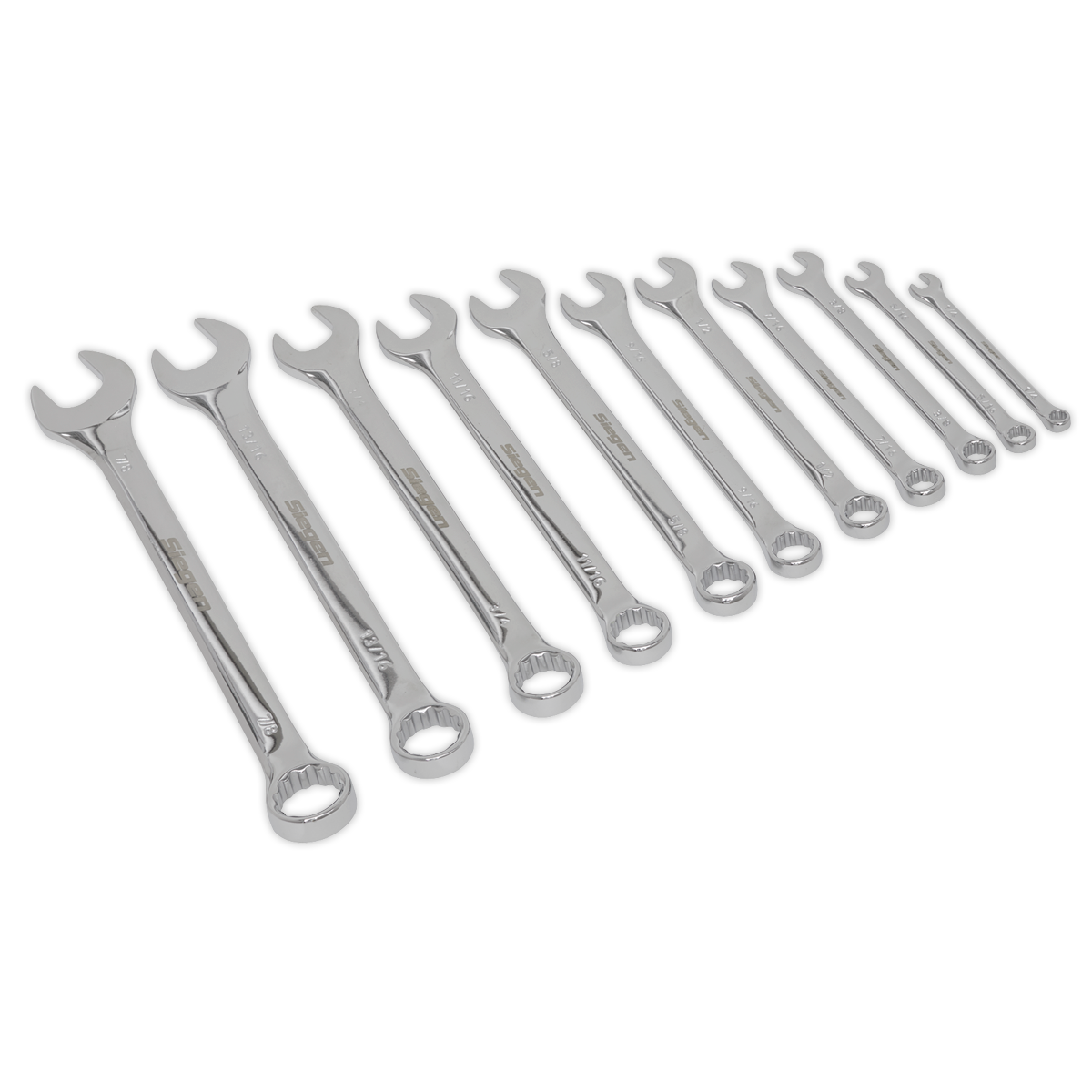 Sealey Combination Spanner Set 11pc Imperial S0857