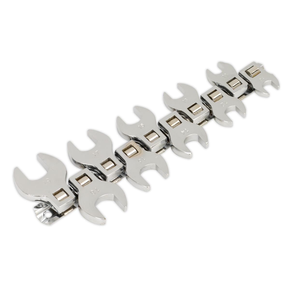 Sealey Crow's Foot Open-End Spanner Set 10pc 3/8"Sq Drive Metric S0866