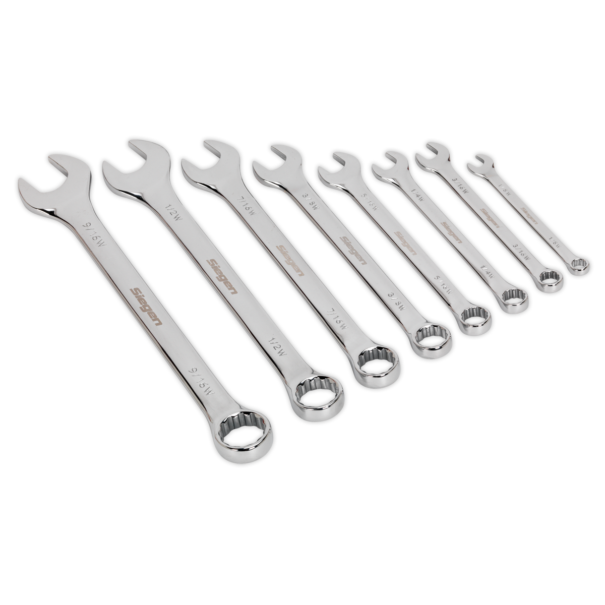 Sealey Combination Spanner Set 8pc Whitworth