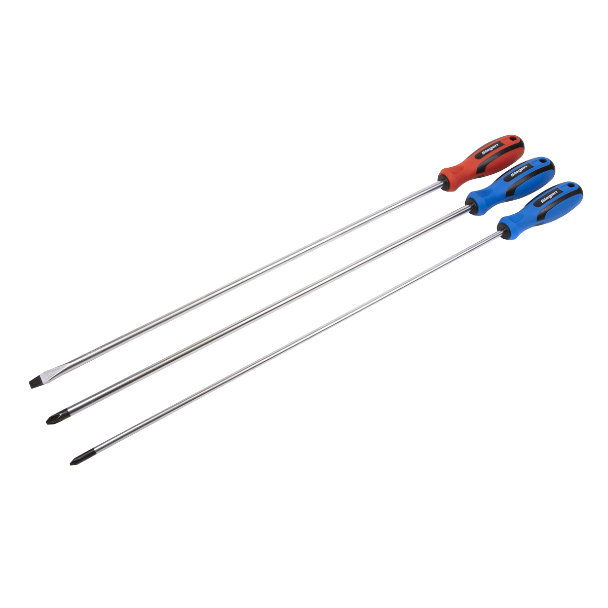 Sealey Screwdriver Set 3pc Extra-Long