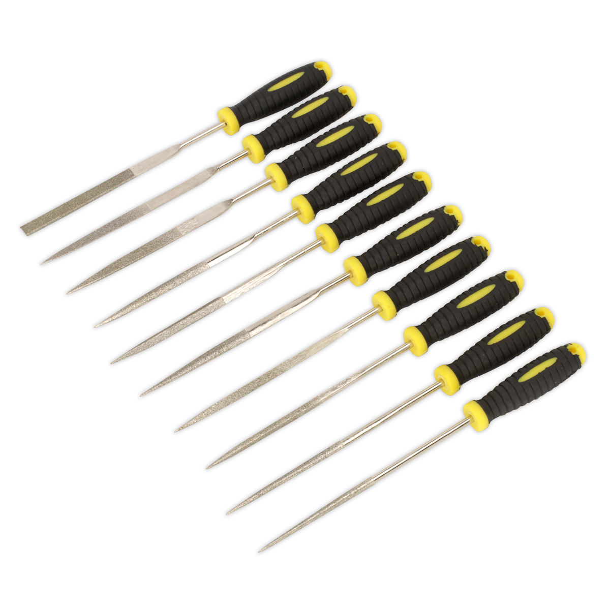 Sealey Diamond Needle File Set 10pc 100mm