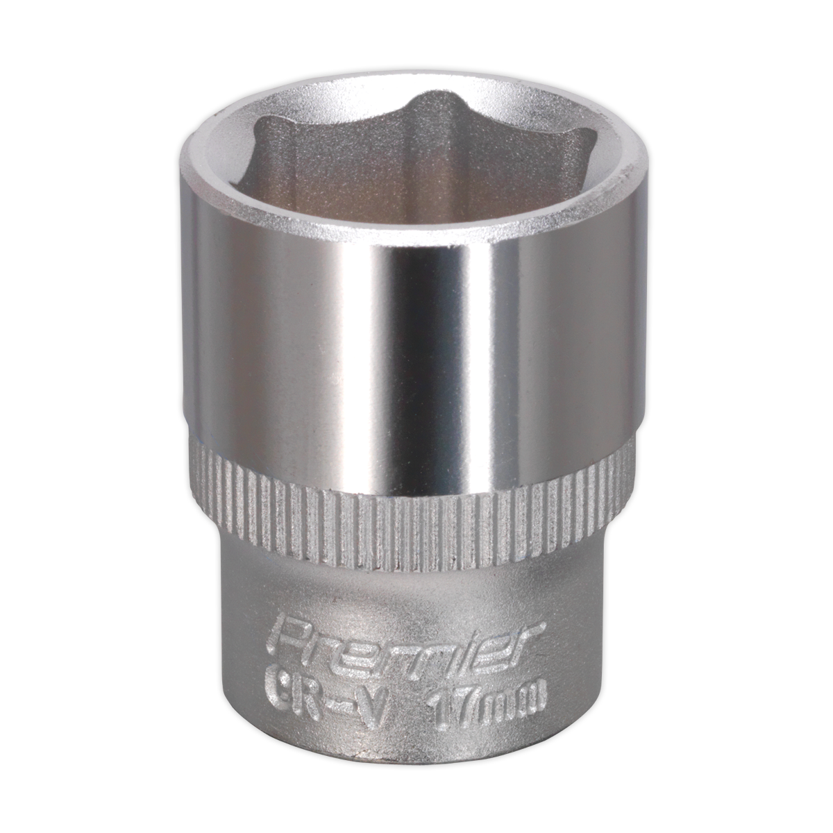 Sealey WallDrive® Socket 17mm 3/8"Sq Drive S3817