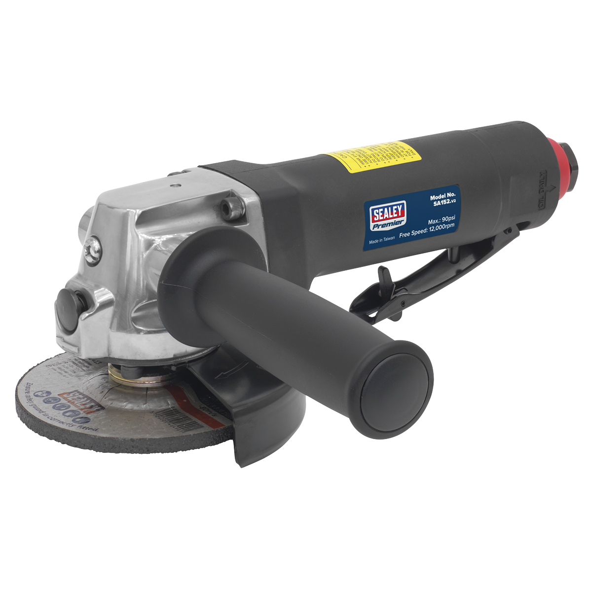 Sealey Air Angle Grinder Ø100mm Composite Housing