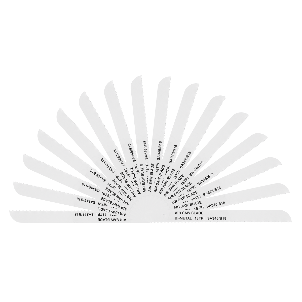 Sealey Air Saw Blade 18tpi - Pack of 15 SA346/B1815