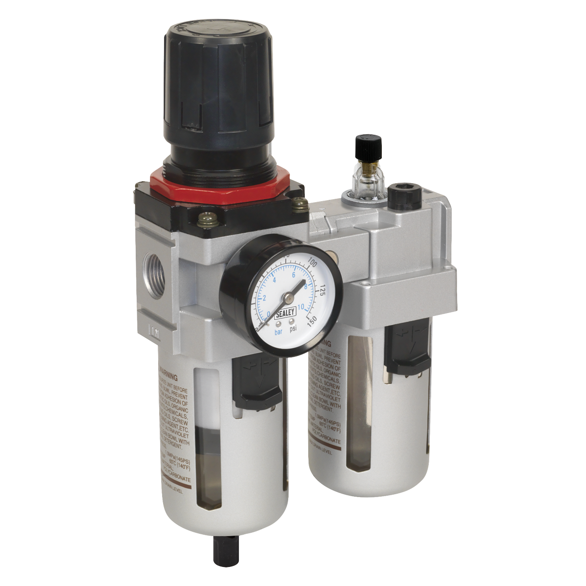 Sealey Air Filter/Regulator/Lubricator - High Flow