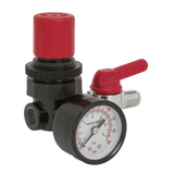 Sealey Air Regulator 1/4"BSP Female - 1/4"BSP Male