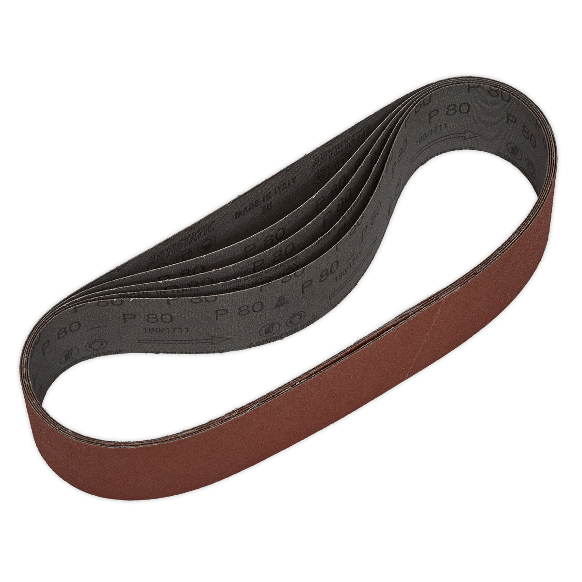 Sealey Sanding Belt 50 x 686mm 80Grit Pack of 5