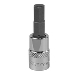 Sealey Hex Socket Bit 6mm 1/4"Sq Drive