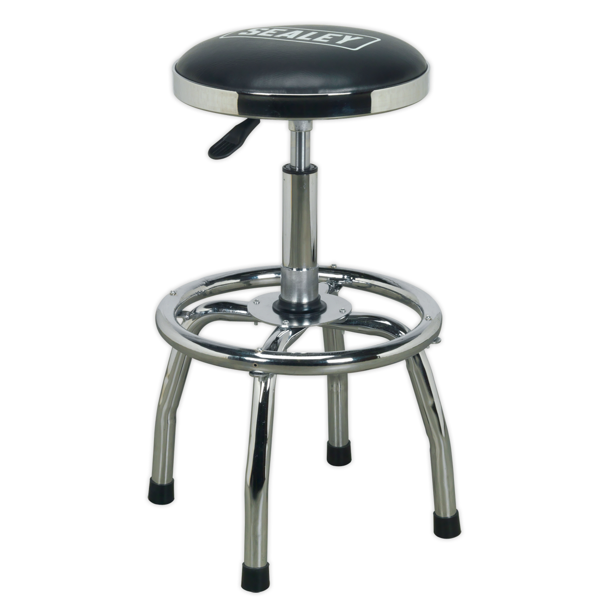 Sealey Workshop Stool Heavy-Duty Pneumatic with Adjustable Height Swivel Seat