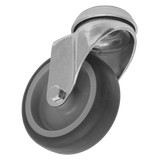 Sealey Medium-Duty Thermoplastic Bolt Hole Swivel Castor Wheel Ø75mm - Trade