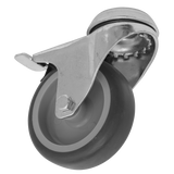 Sealey Medium-Duty Thermoplastic Bolt Hole Castor Wheel with Total Lock Ø75mm - Trade