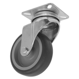 Sealey Medium-Duty Thermoplastic Swivel Castor Wheel Ø75mm - Trade