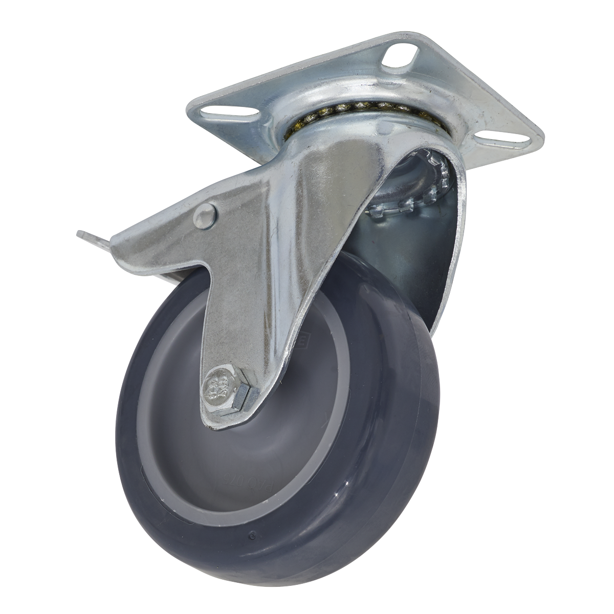 Sealey Castor Wheel Swivel Plate with Total Lock Ø75mm