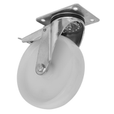 Sealey Heavy-Duty Nylon Castor Wheel Swivel with Total Lock Ø100mm - Trade