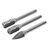 Sealey Tungsten Carbide Rotary Burr Set 3pc