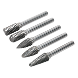 Sealey Tungsten Carbide Rotary Burr Set 5pc