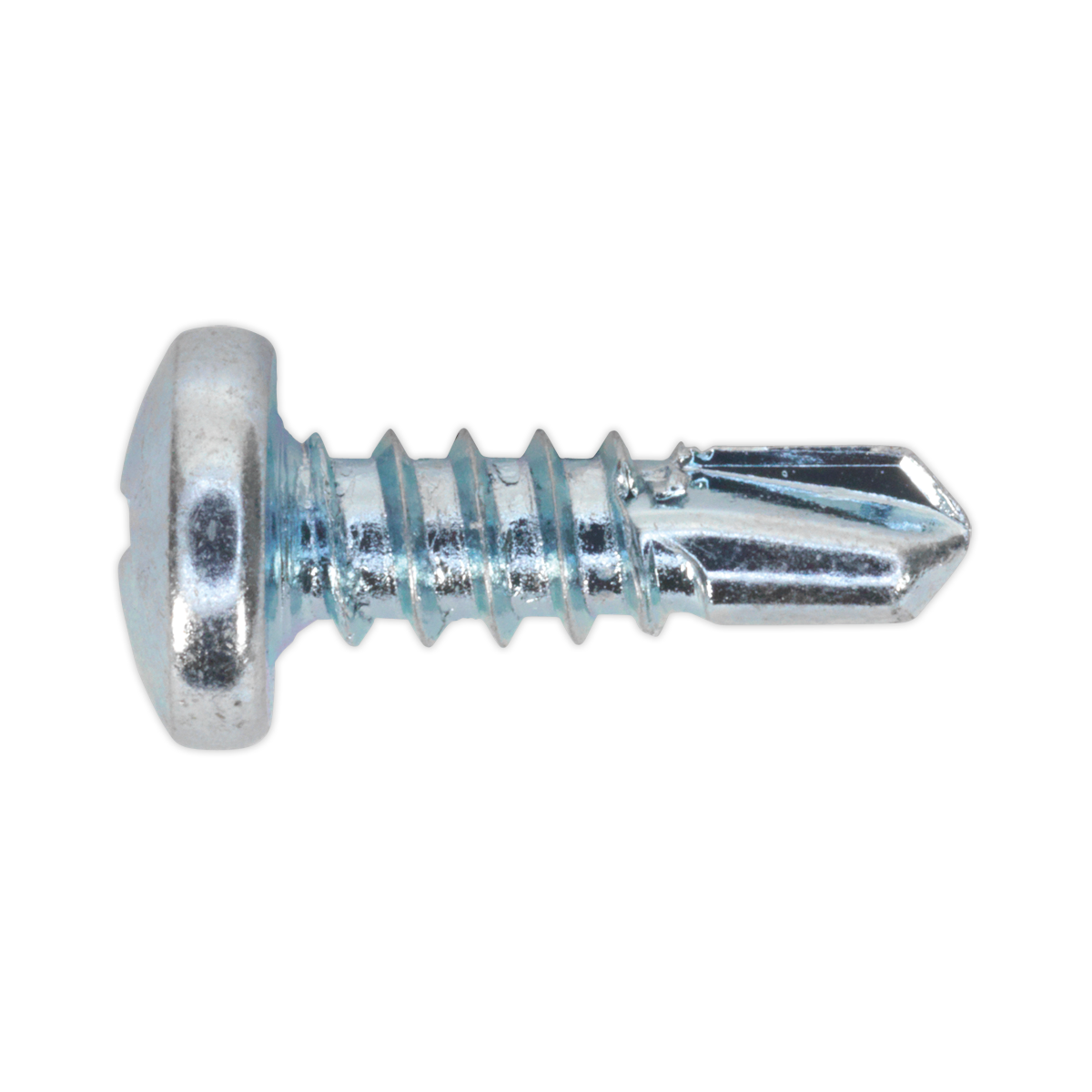 Sealey Self-Drilling Screw 4.2 x 13mm Pan Head Phillips Zinc Pack of 100