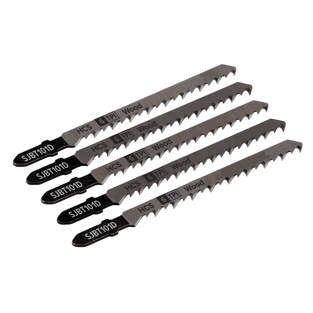 Sealey Jigsaw Blade Hard Wood 100mm 6tpi - Pack of 5