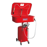 Sealey Mobile Parts Cleaning Tank Air Operated with Reservoir