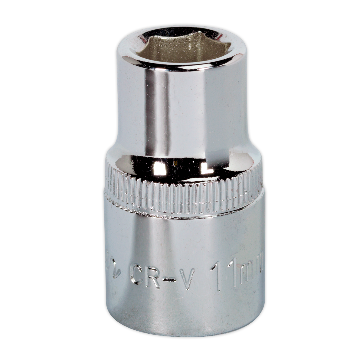 Sealey WallDrive® Socket 11mm 1/2"Sq Drive Fully Polished