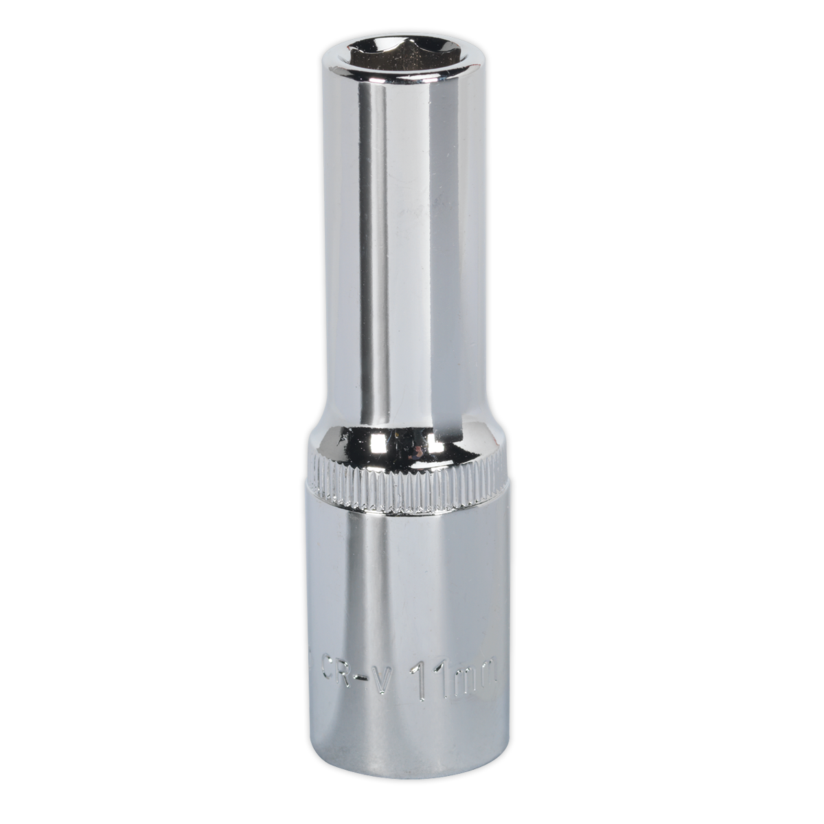 Sealey WallDrive® Socket 11mm Deep 1/2"Sq Drive Fully Polished