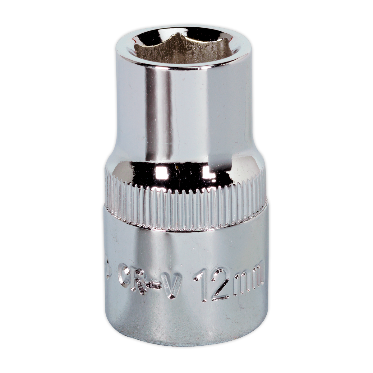 Sealey WallDrive® Socket 12mm 1/2"Sq Drive Fully Polished