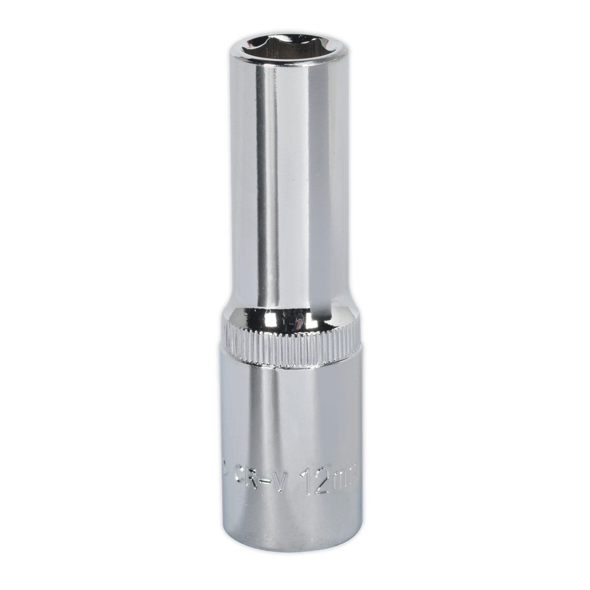 Sealey WallDrive® Socket 12mm Deep 1/2"Sq Drive Fully Polished