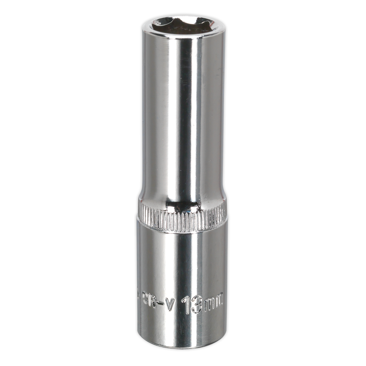 Sealey WallDrive® Socket 13mm Deep 1/2"Sq Drive Fully Polished