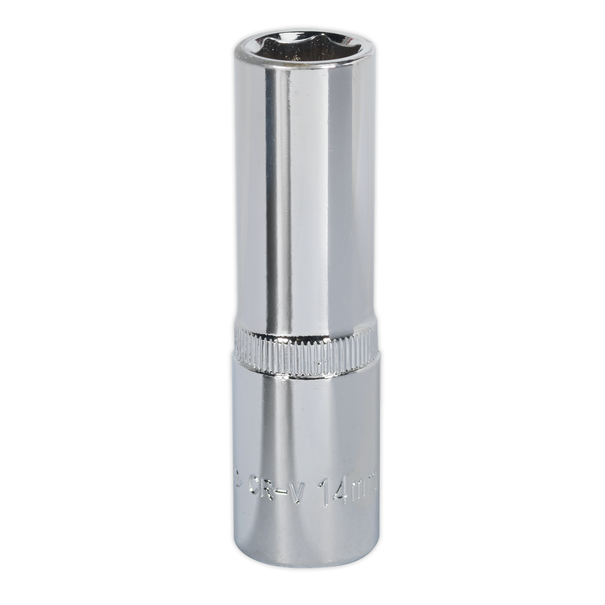 Sealey WallDrive® Socket 14mm Deep 1/2"Sq Drive Fully Polished