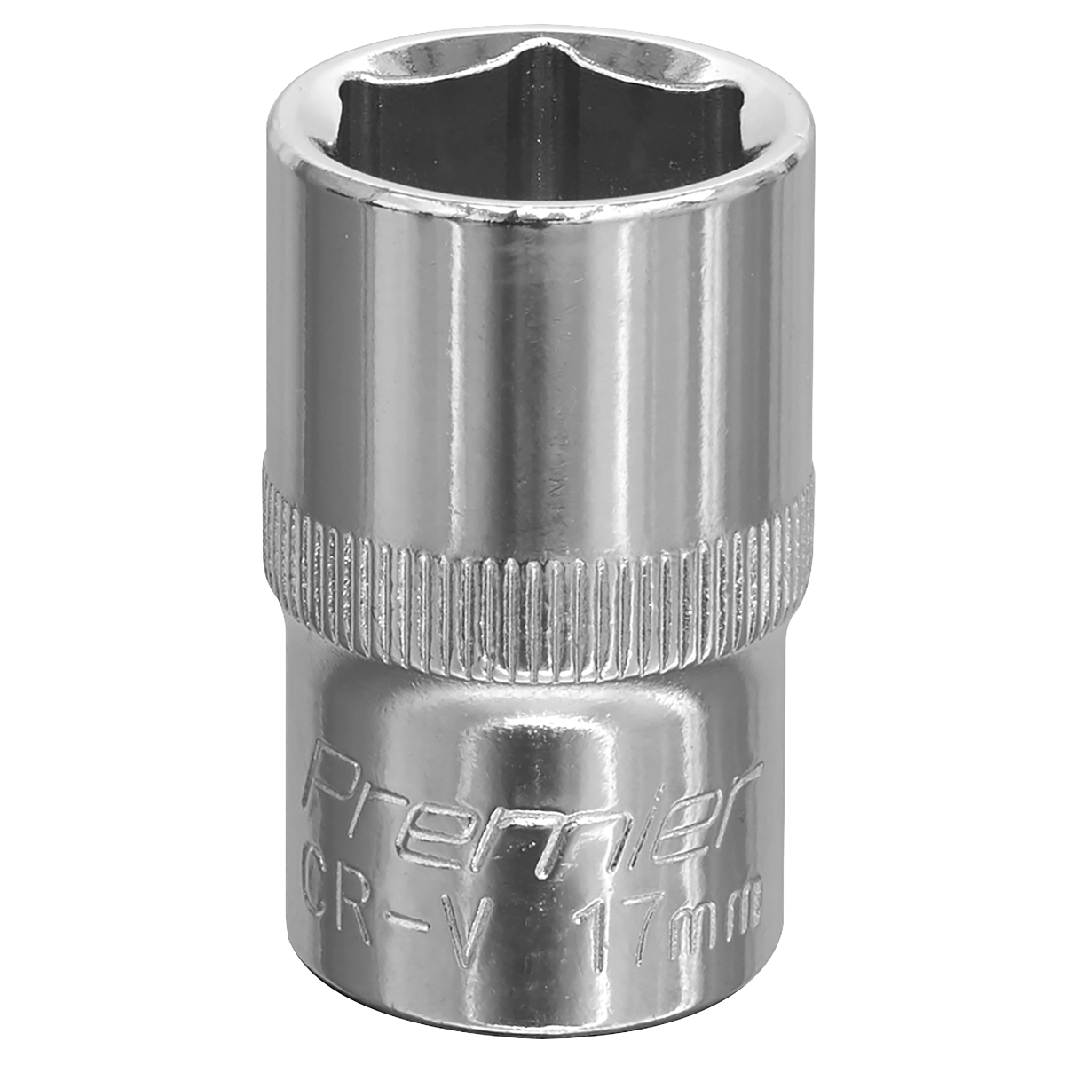 Sealey WallDrive® Socket 17mm 1/2"Sq Drive Fully Polished