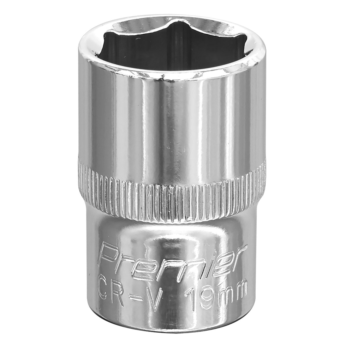 Sealey WallDrive® Socket 19mm 1/2"Sq Drive Fully Polished