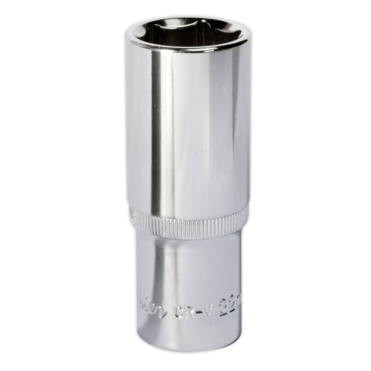 Sealey WallDrive® Socket 22mm Deep 1/2"Sq Drive Fully Polished