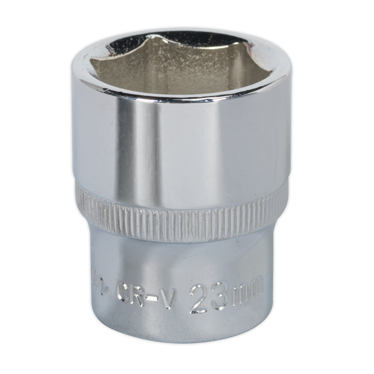 Sealey WallDrive® Socket 23mm 1/2"Sq Drive Fully Polished