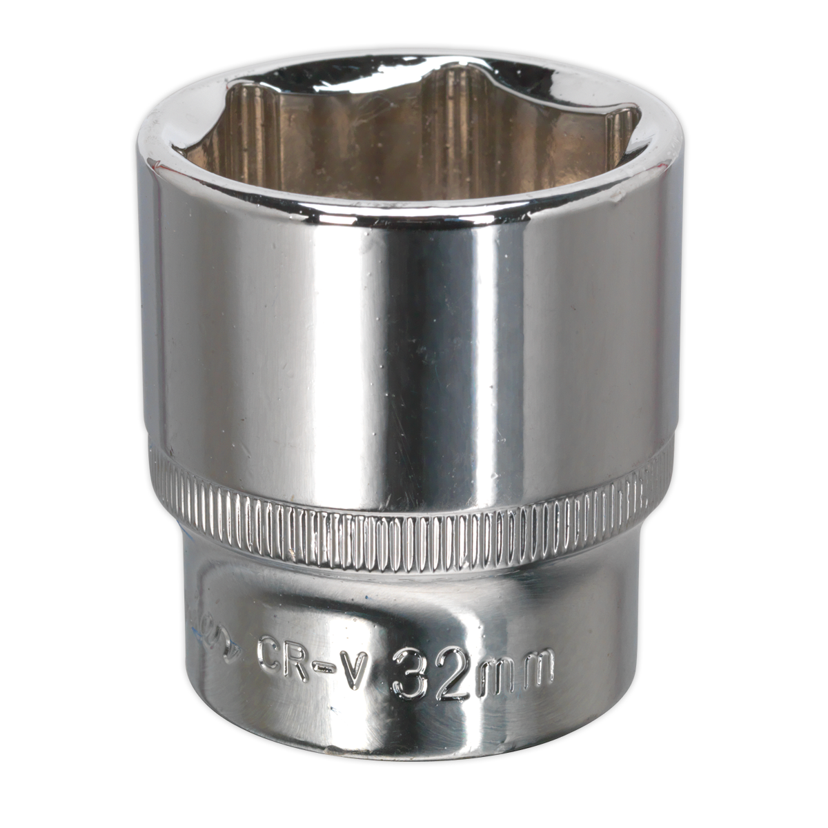 Sealey WallDrive® Socket 32mm 1/2"Sq Drive Fully Polished