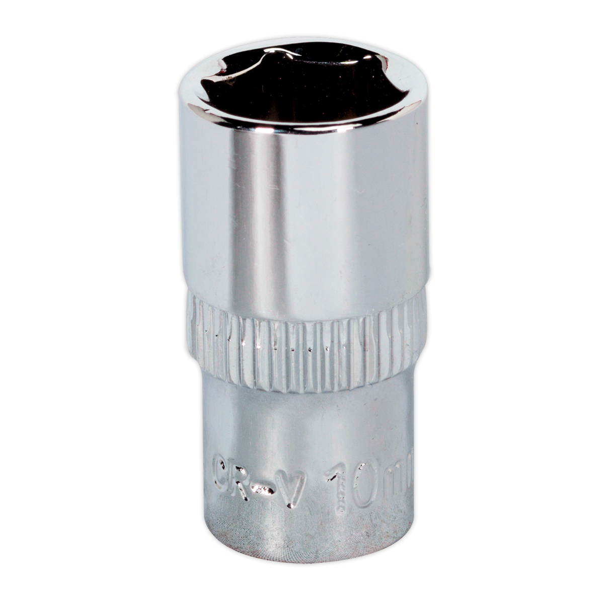 Sealey WallDrive® Socket 10mm 1/4"Sq Drive Fully Polished