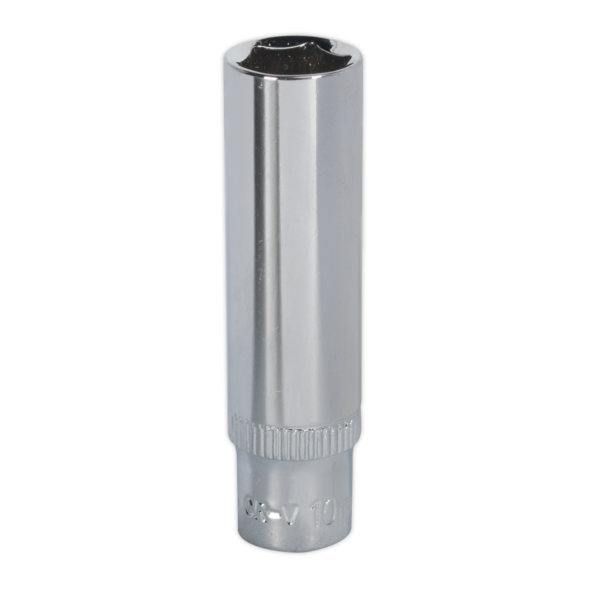 Sealey WallDrive® Socket 10mm Deep 1/4"Sq Drive Fully Polished