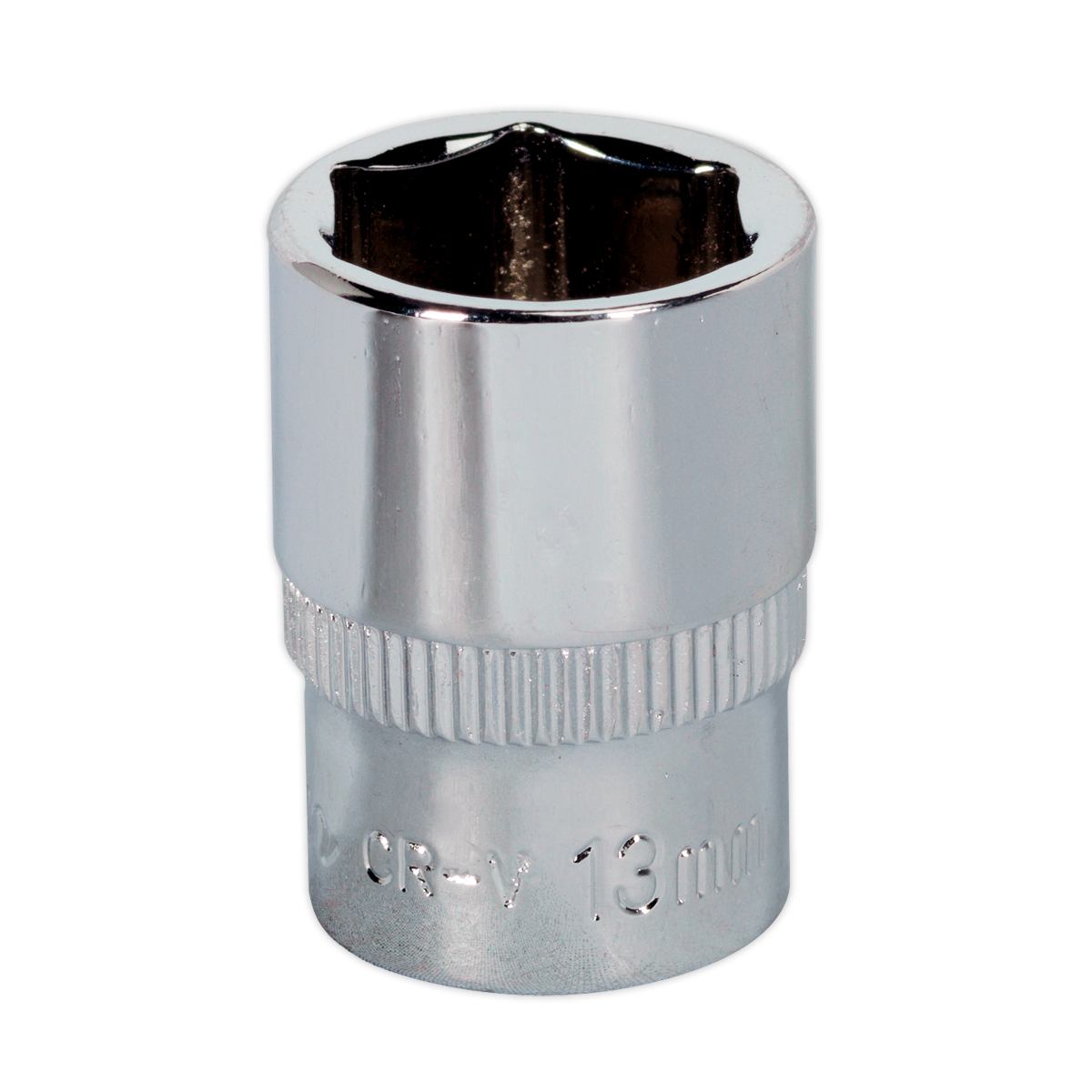 Sealey WallDrive® Socket 13mm 1/4"Sq Drive Fully Polished