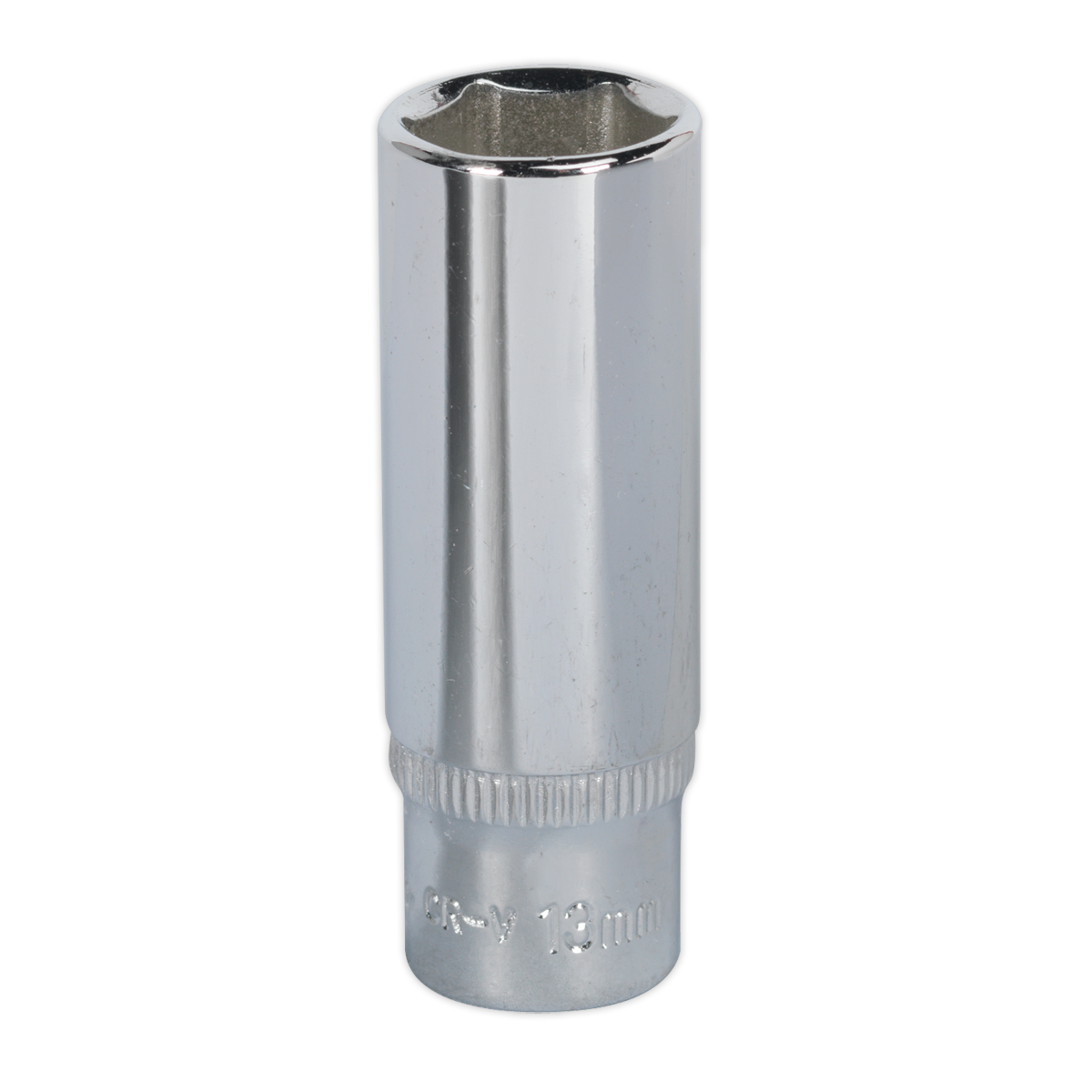 Sealey WallDrive® Socket 13mm Deep 1/4"Sq Drive Fully Polished