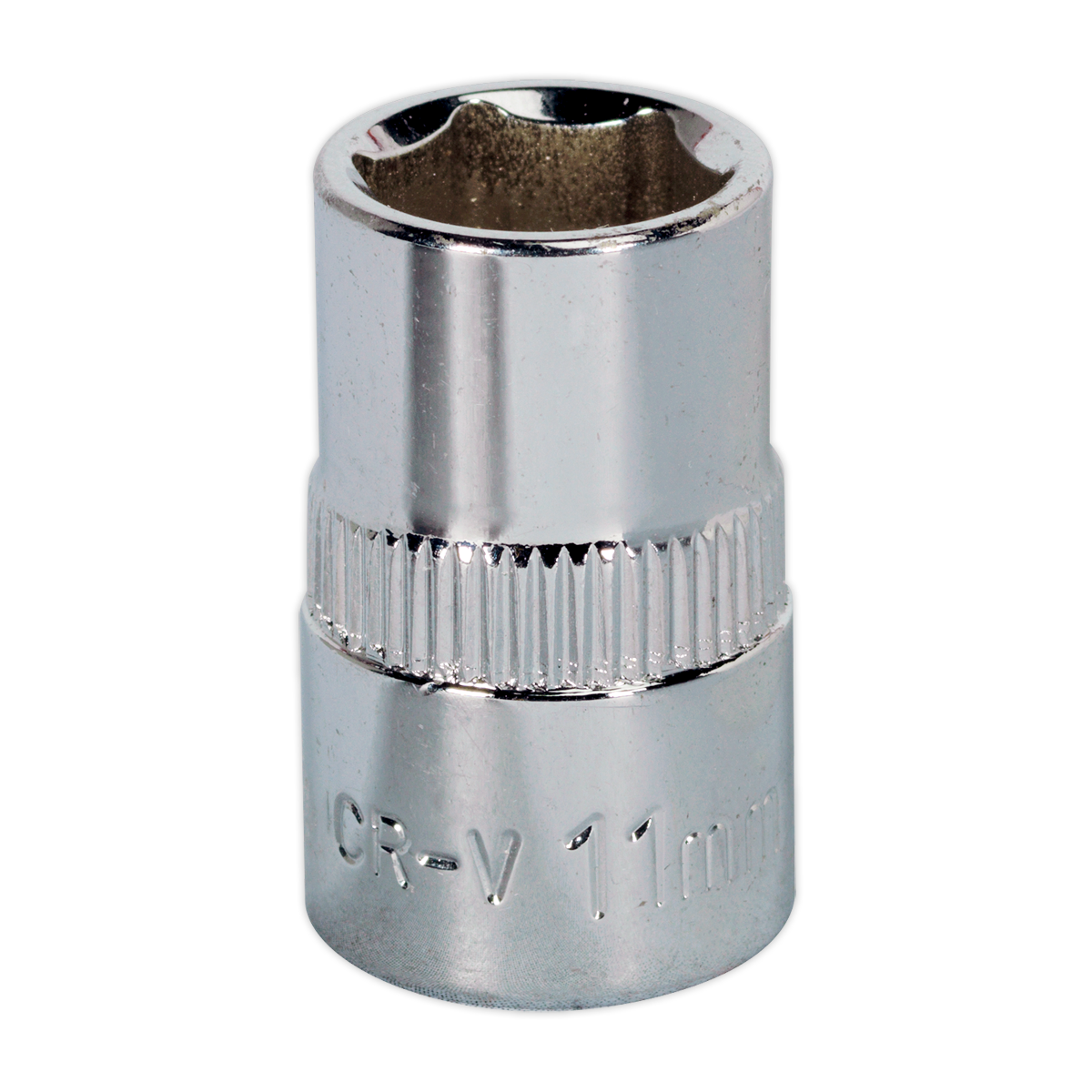 Sealey WallDrive® Socket 11mm 3/8"Sq Drive Fully Polished