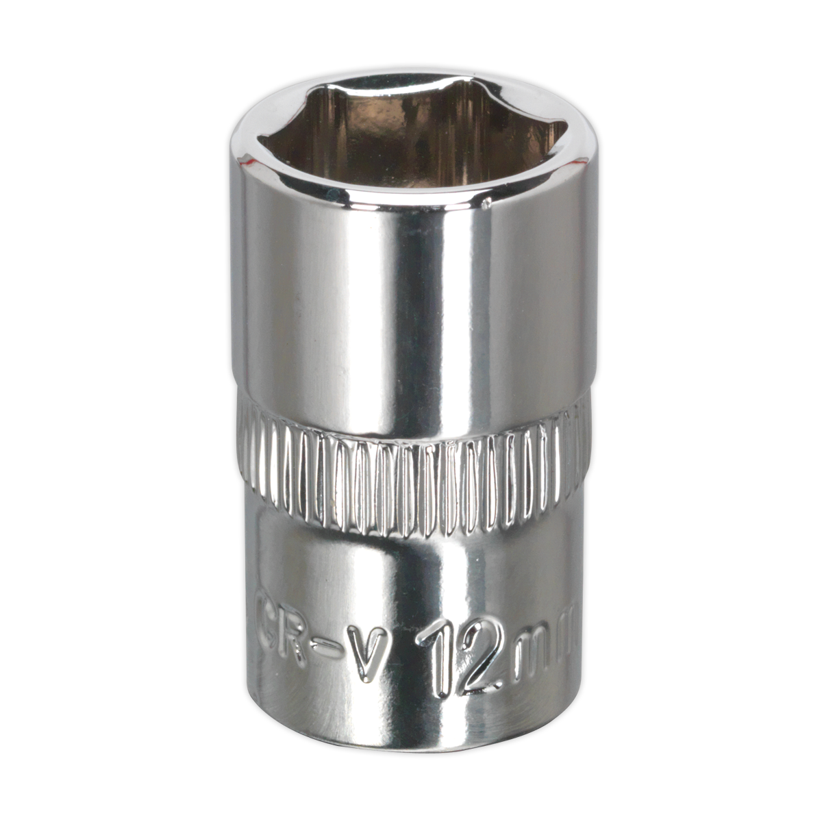 Sealey WallDrive® Socket 12mm 3/8"Sq Drive Fully Polished