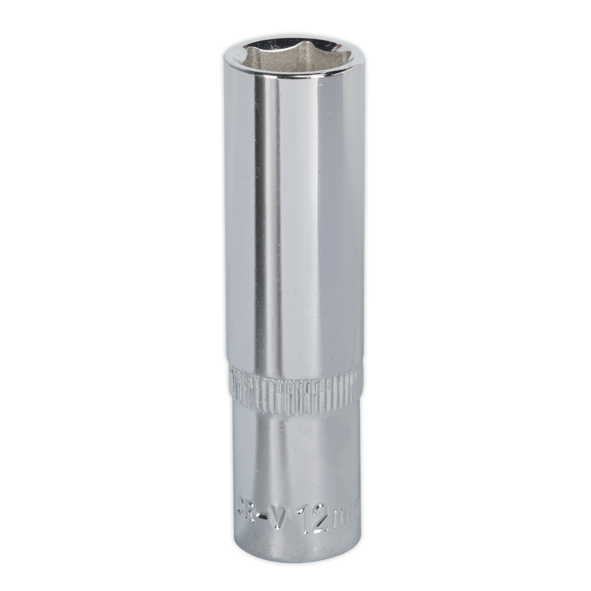 Sealey WallDrive® Socket 12mm Deep 3/8"Sq Drive Fully Polished