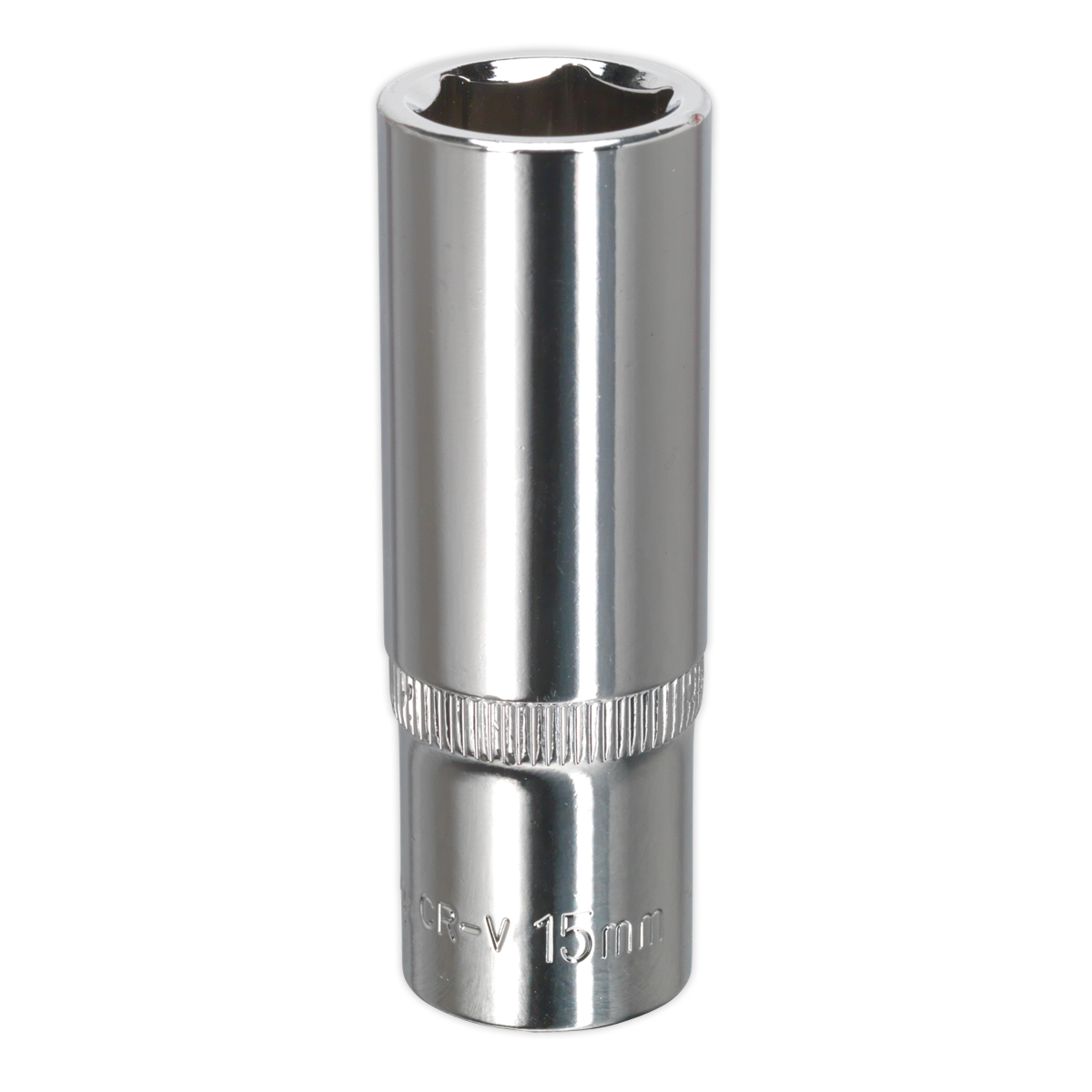 Sealey WallDrive® Socket 15mm Deep 3/8"Sq Drive Fully Polished