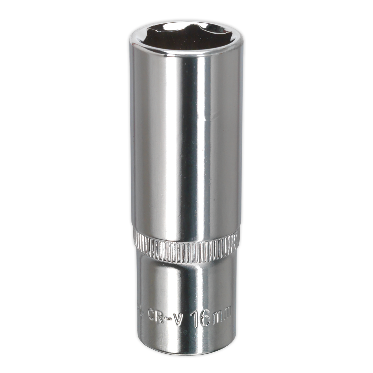 Sealey WallDrive® Socket 16mm Deep 3/8"Sq Drive Fully Polished