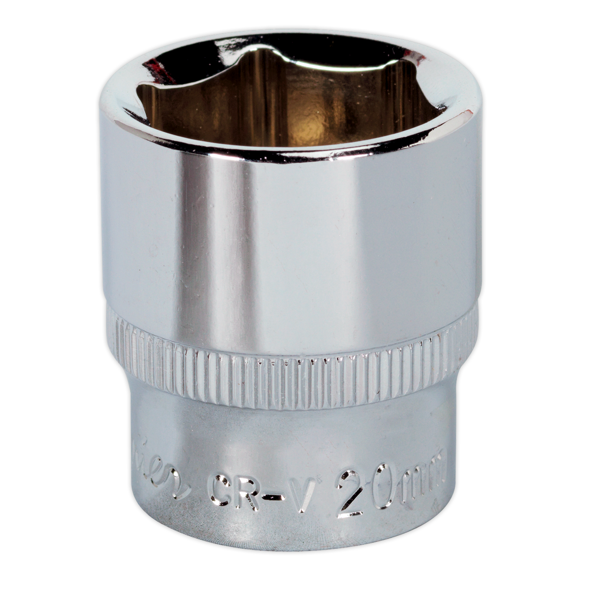 Sealey WallDrive® Socket 20mm 3/8"Sq Drive Fully Polished