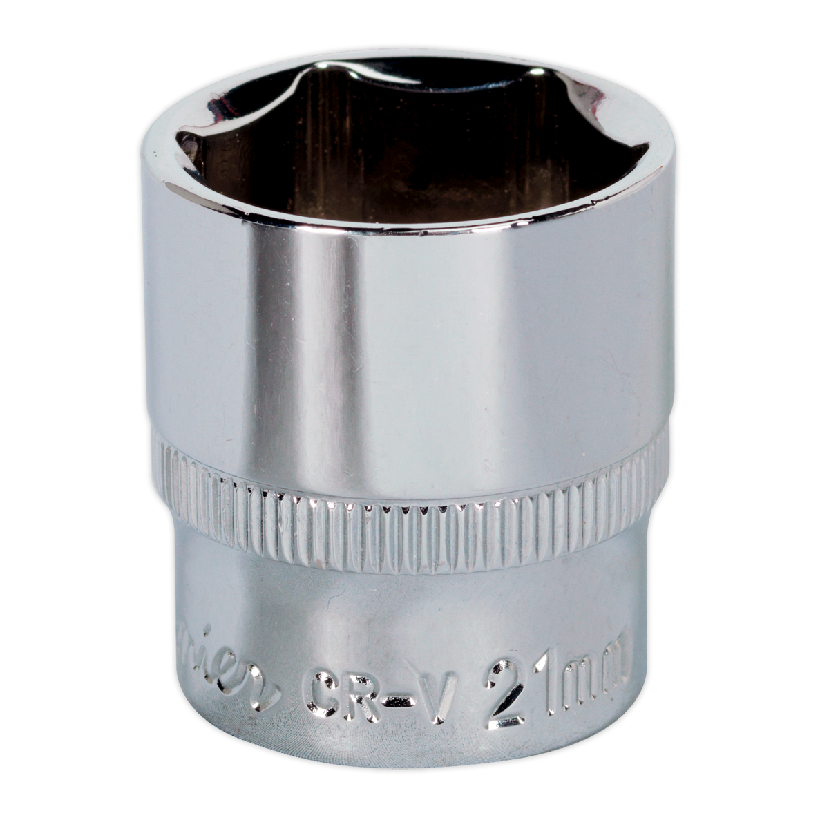 Sealey WallDrive® Socket 21mm 3/8"Sq Drive Fully Polished