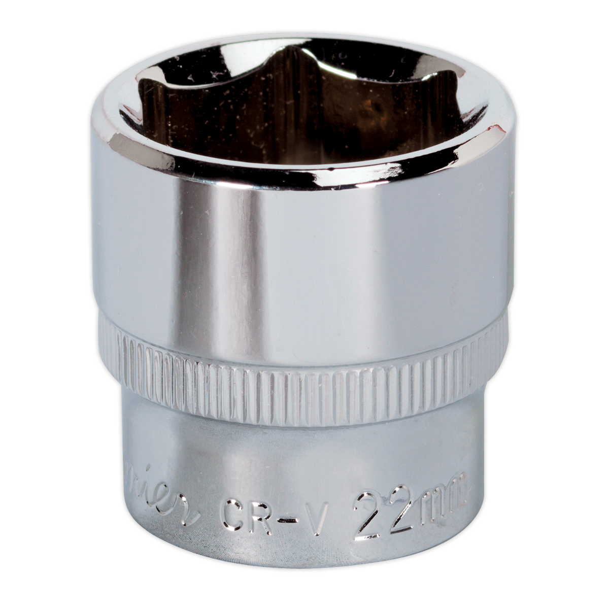 Sealey WallDrive® Socket 22mm 3/8"Sq Drive Fully Polished